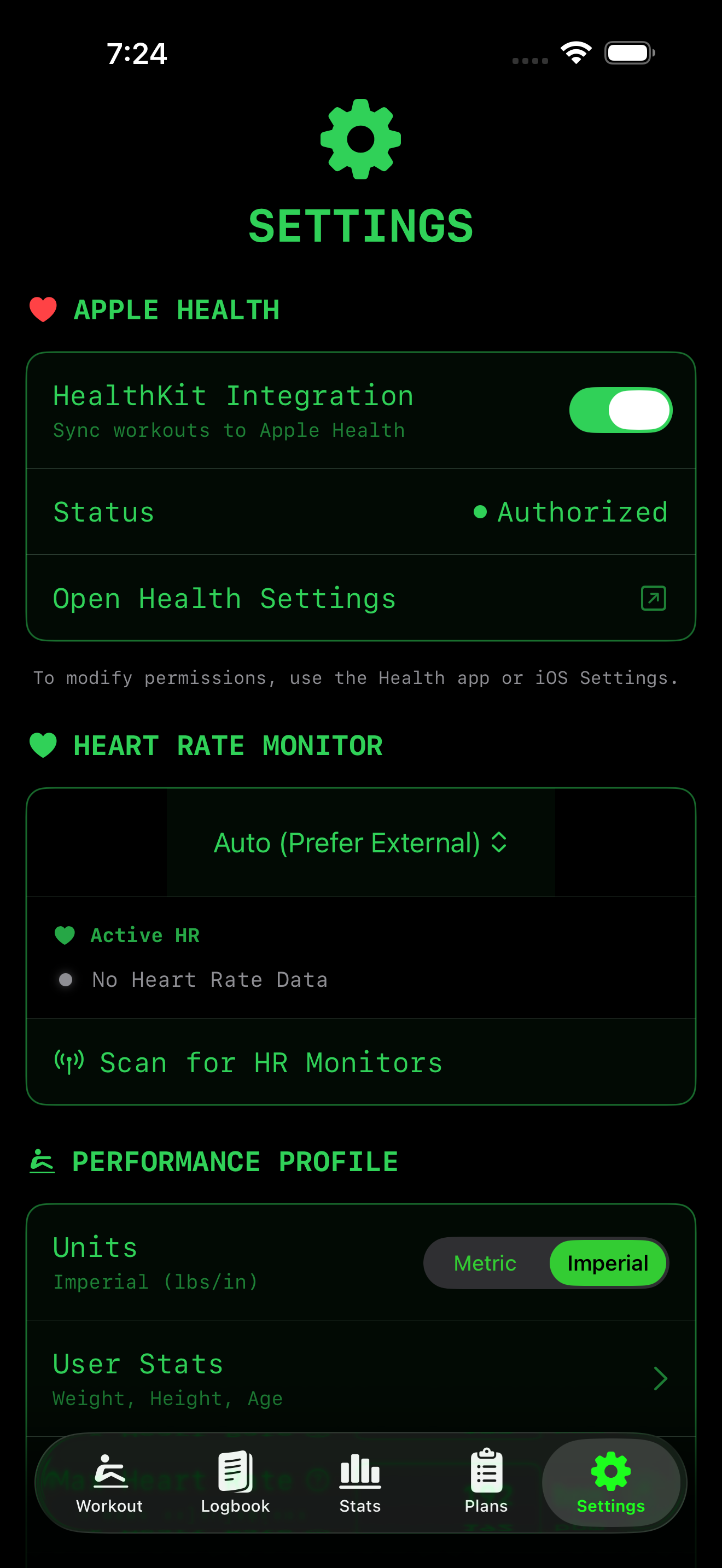 App Settings Overview